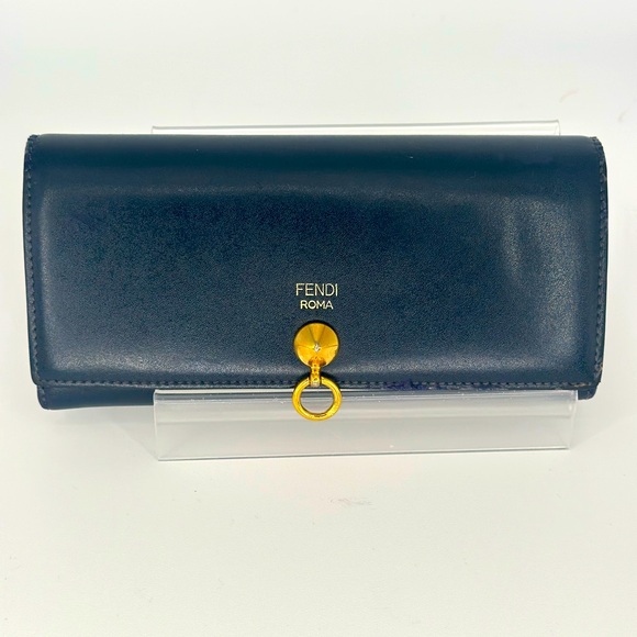 Fendi Handbags - 🛡️ FENDI Continental long wallet- Navy blue